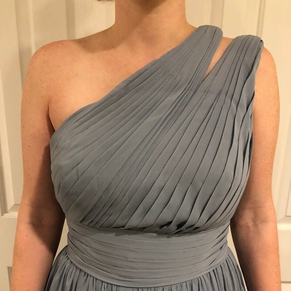 Molly | Azazie Bridesmaid Dress | Dusty Blue Color - Picture 14 of 16